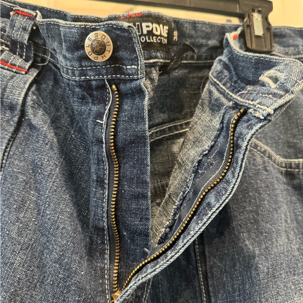 Southpole Baggy Cargo Jeans Men’s Wide Leg Utility Denim Y2K Streetwear Skater - Picture 8 of 9